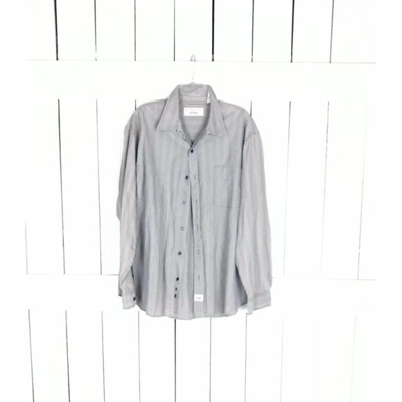 Levi Strauss mend striped cotton button down shirt - xl - Picture 1 of 4